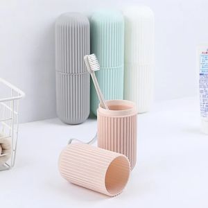 Neue Reise tragbare Zahnbürste Zahnpasta Halter Aufbewahrungskoffer Box Organizer Haushalt Aufbewahrung Tasse Außenhalter Badezimmer Accessorie 1. für