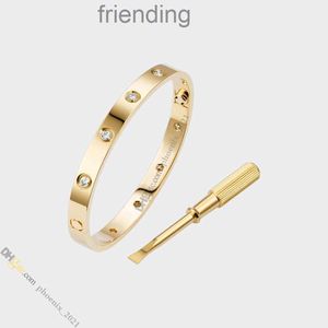 Love Screw Bracelet Designer Jewelry for Women 10 Diamond Gold Titanium Steel Gold-plated Never Fading Non-allergic Store/21621802 X6BV QUH0