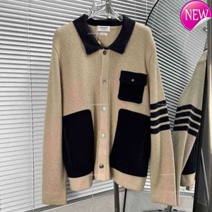 High Version Autumn Winter Classic Four Bar TB Wool Lapel Cardigan Jacket Unisex Casual And Versatile