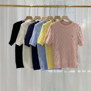 Ralp Laurens Polo Designer Knitwear Rl Najlepsza jakość luksusowa moda T-shirt z krótkim rękawem