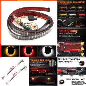 2024 60 Inch 432Led Triple Row Truck Tailgate Led Strip Light Bar With Reverse Brake Turn Signal Lights For Jeep Pickup Suv For Dodge