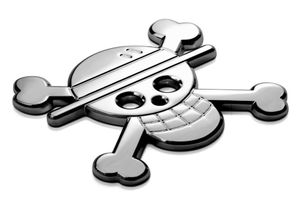 Noizzy Straw Hat Korsanları Logo Metal Anime Rozeti Tek Parça Araba Sticker 3D Chrome Luffy Kafatası Teknesi Otomatik Amblem Stil Aksesuarları7504448