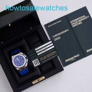 AP Leisure Wrist Watch Blue Elf Royal Oak Offshore 26470st Mens Watch Precision Steel Blue Face Automatic Machinery Swiss Famous Luxury Sports Watch