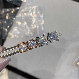 Toppklass Carter Original Designerörhängen för kvinnor Enkel diamanthuvudörhängen Tjock pläterad 18k guld inlagd med diamant med original varumärkeslogotyp