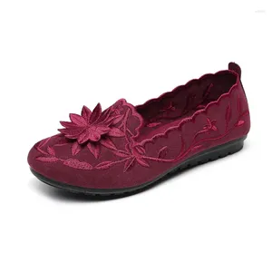 Casual Shoes Spring Autumn Lighter Authentic Cloth With Flat Bow Soft Bottom Work Restoring Ancient Ways Women's