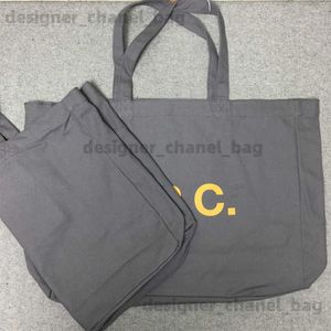 Umhängetaschen Japanische und koreanische AP -Buchstaben mit großer Kapazität modische lässige Canvas -Tasche Handtaschen Umhängetasche Einkaufstasche TOTE T240416