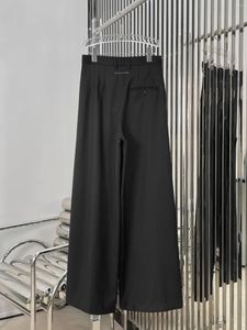 Kvinnors byxor 2024 Kvinnor Fashion Lose Casual Dekonstruktion Oregelbunden stift Wide Leg Trousers 0315