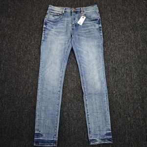 Herren Jeans Purpur Mid Indigo Tint Vintage Low Rise Dünny