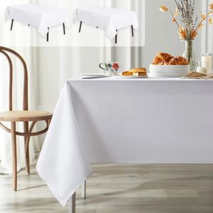 Tablo kumaş su geçirmez anti polyester masa örtüsü dekoratif yıkanabilir kumaş tablo kapağı ev yemek büfe partileri 240402