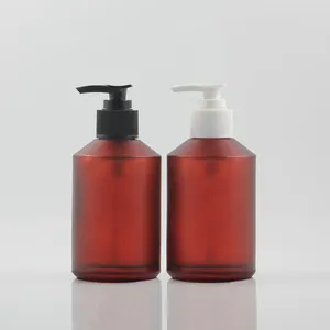 Lagerflaschen rot gefrostet 200 ml Serumglasflasche mit Spenderpumpe Großhandel Emulsionslotion