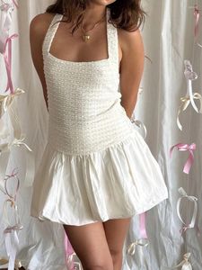 Skirts Women Y2k Lace Ruffle Mini Skirt Elastic Waist Layered Flared Pleated A-line Swing Beach Short
