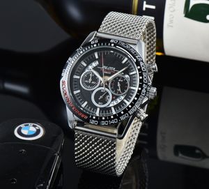 Men's Stainless Steel Watch, Full Function Stop Watch, Fashion Watch, Big Figure Watch, Luxury Quartz Movement, Popular Watch Gifts