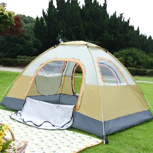 Tenda pieghevole di 34 persone all'aperto Calco solare per campeggio selvaggio Impermeabile portatile 240416