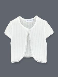 New Fashion Kids Bolero Children Short Sleeves Cotton Shrug Summer Girls Cardigan Jacket6477881