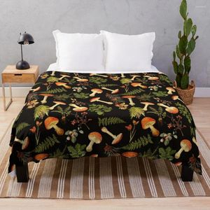 Blankets Thanksgiving Mushroom Harvest Throw Blanket And Luxury Thin For Sofa