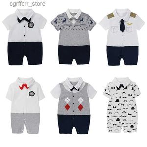 Rompers Baby Boy Clothes 0 To 3 6 12 18 Months Short Sleeve Romper Newborn Bodysuits One Piece Items Summer For Infants Jumpsuit Costume L410