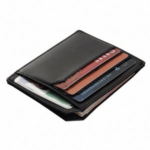 Slim Designer Men's Mens Holder Carder Leather Swells Bank Card Case Busin Mini кошелек для водительских прав для водительских прав.