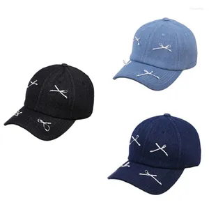 Ball Caps Breathable Baseball Hat For Women Girls Studded Bow Adjustable Versatile