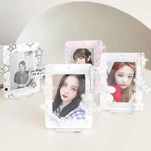 Frames Acrylic Po Frame Idol Small Card Postcard Display Stand 3 Inch Pos Pocard Holder Desktop Decoration