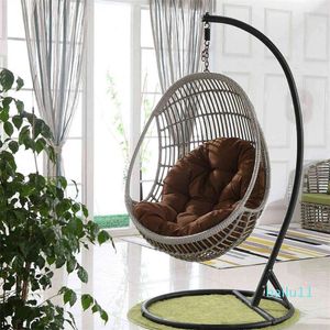 chair hammock garden swing cushion hanging chair with backrt decorative cushion