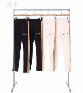 Classic Rainbow Side Sweatpants Casual Pants Designer Loose Men Sports Casual Pants Jogger Side Stripes Solid Joggers Sweatpants R2175329