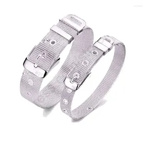 Связанные браслеты модные ремни дизайн ремня Pure 925 стерлинговая серебряная игла жера
