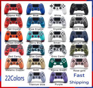 Logo PS4 Controlador sem fio gamepad 22 cores para PS4 Vibração Sony Joystick Game Pad GameHandle Controllers Play