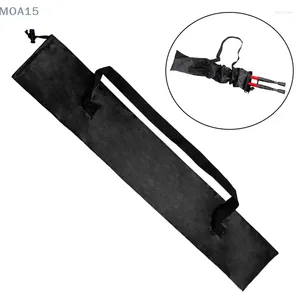 Storage Bags Black Waterproof Bag Hiking Travel Walking Sticks Holder Trekking Pole Oxford Portable Camping Drawstring