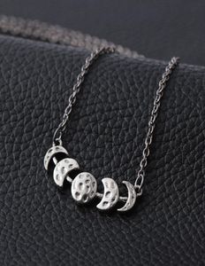 Fashion Moon Phase Halsband Moon Lunar Eclipse Halsband Pendants Astrology Jewelry Long Chain Statement Necklace Kolye PS11402343108