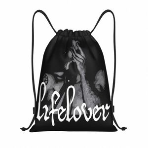 LifeLover Band Lead DrawString Backpack Sports Sport Gym Bag Sackpack para Yoga M2HK#