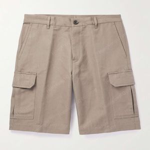 Projektant Men Shorts Summer włoski design swobodny krótkie spodnie Loro fortepian prosta noga bawełniana i lniana ładunek krótkie