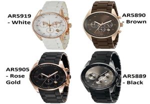 2021 Najwyższej jakości mężczyźni Watch AR5905 AR5906 AR5919 AR5920 Classic Women Wristwatch Mężczyźni Oglądaj oryginalne pudełko z certyfikatem4868188