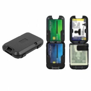 Новый многостраночный корпус Busin Card Case Unisex Водонепроницаемый антикратный держатель Brush Card Small Abs Lage Accory 94KI#