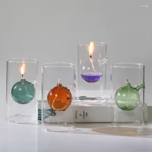 Candle Holders Mini Round Ball Glass Candlestick For Wedding Decoration Christmas Home Accessories Candles