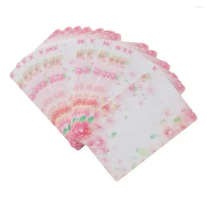 JABITLY WOSIKY Różowe karty kolczyków wisząca karta papierowy naszyjnik wieszak