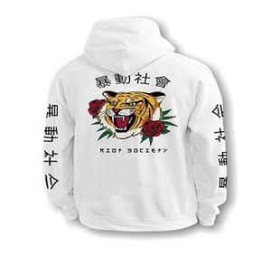 2020SS Men Unissex Street Moda Japão Panda Rose Violence Society Capuz de moletom com capuz de moletom suéter de pelúcia xs3xl3692668