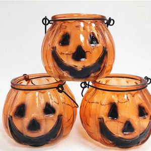 Candle Holders Small Jars Hallowen Lamp House Tealight Modern Hanging Portavelas Party Decoration