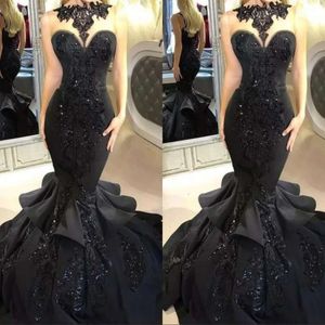 Black Black Mermaid Sukienki wieczorne Seksowne iluzory