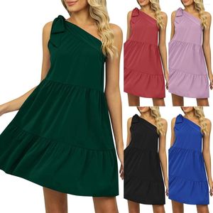Casual Dresses Personality Solid Color Dress Simple And Exquisite Design