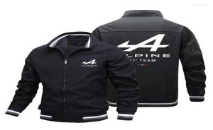 Men039S Trench Coats Alpine F1 Team Spring och Autumn Zipper Jacket Men39s Pocket Casual Sportswear Outdoor Cardigan5738770