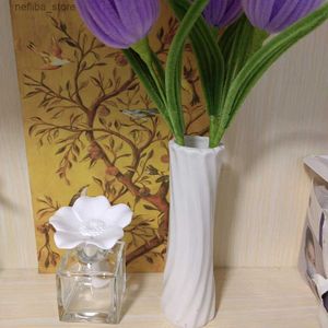 Duft handgefertigte Keramikblume Diffusor Home Duftaroma Aroma Diffusor für Büroschlafzimmer und Waschraum L410