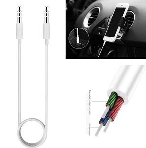 1m AUX Kablo Audio Cord Stereo 35mm Erkek - Erkek Kulaklık Jakı Yardımcı Çizgi Müzik PC Kablosu Araba Hoparlör Kulak Telefonu Smartphone5471536