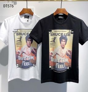 American Men039s Fashion krótkie rękawy Bruce Lee Street Style Tshirt Bruce Lee Górne ciało