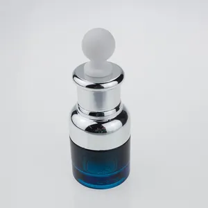 Bottiglie di stoccaggio da 100 pezzi da 20 ml a bottiglia blu scocciale vuota di vetro scuro