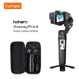 GIMBALS HOHEM ISTEADY PRO 4 3AXISハンドヘルドジンバルスタビライザーGOPRO 11 10 9 8 7 6 5 DJI OSMO INSTA360 ONE Rアクションカメラスポーツカム