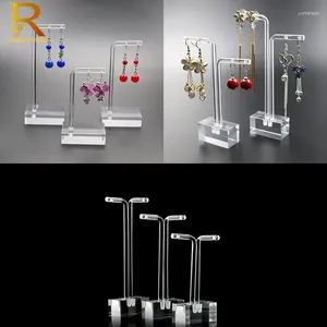 Jewelry Pouches 3pcs Clear Acrylic Hanging Earring Display Stand Showing Case Organizer Holder Jewellery Stands