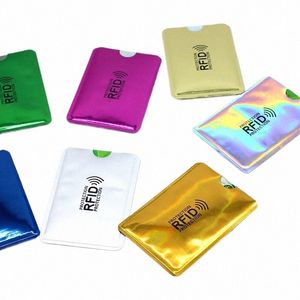 Ny 20st Anti RFID -korthållare Blockering av läsaren Lock Bank Card ID Case Protector Metal Credit Holder Aluminium Case 90kk#
