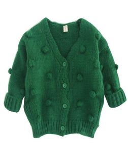 13 år gammal Baby Girl Sweater Child 17 Winter Ball in Hand Down Cardigan Sweater Cardigan Jacket For Girl Girl Cardigan6521303