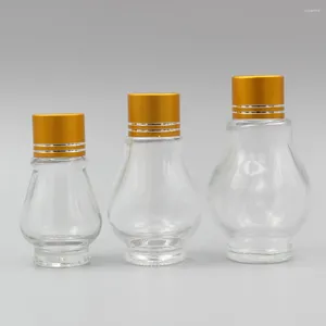 Aufbewahrungflaschen leer klare 20 ml Kristallflasche für Parfümöl mit Schraubverschluss Glas Droper Sale