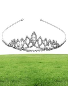 Girls Crowns With Rhinestones Wedding Jewelry Bridal Headpieces Birthday Party Performance Pageant Crystal Tiaras Wedding Accessor7203893